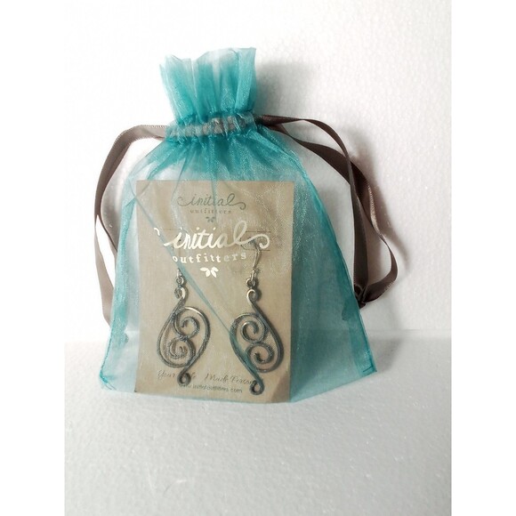 Initial Outfitters New Set Of Earrings Comes With Jewelry Card And Blue Bag And - Picture 6 of 11